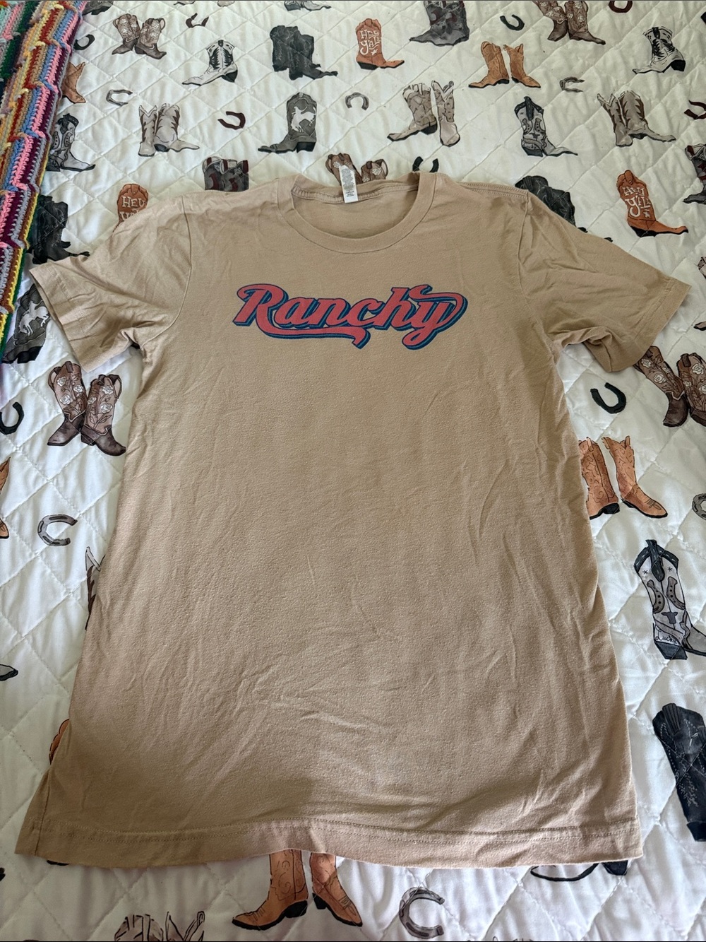 Ranchy Graphic Tee - Tan